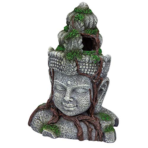 POPETPOP Acuario de Buda de Resina Ornamento de Pecera Estatua Micro Paisaje Decoración Accesorios para Pecera Acuario 