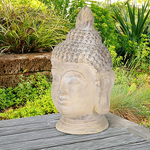 Figura de buda sentado meditando con base de hoja y velas, resina, estatua  de buda decorativa, meditación, decoración zen del ho